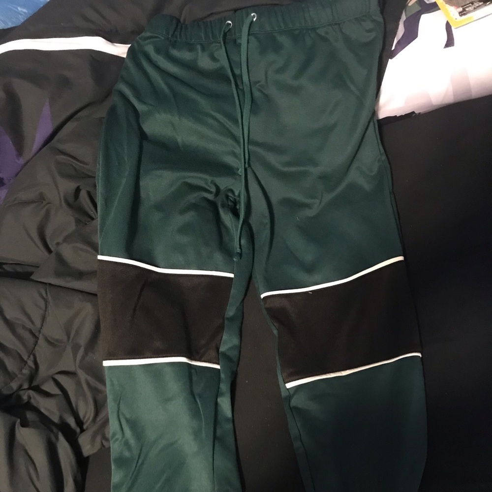 Green Forever 21 sweats/joggers